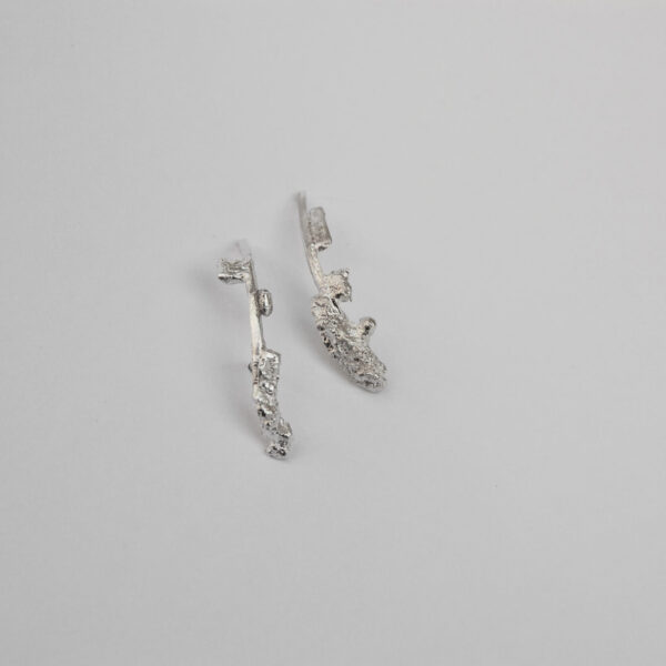 Earrings “Crawling” №2 by Egle Silko