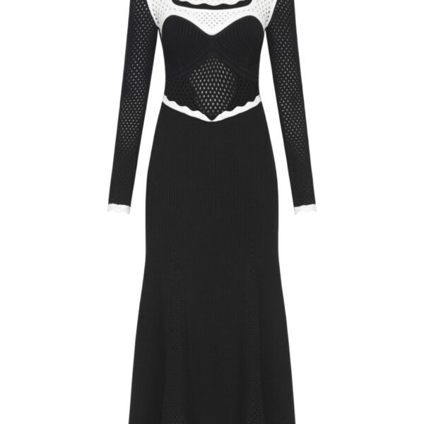 Knitted Dress “Black” by Darja Donezz