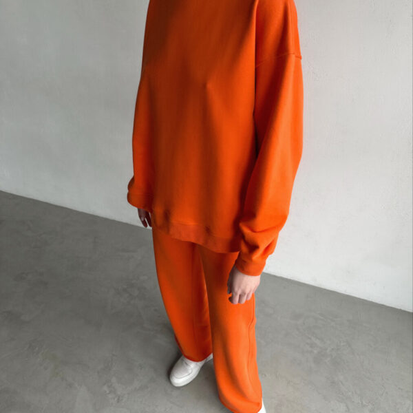 Sweatshirt in Orange by Delen Wear