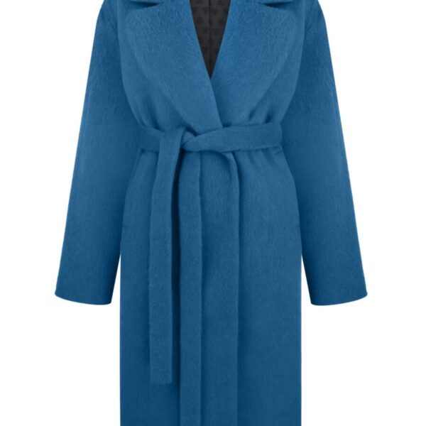 Turquoise Mohair Coat