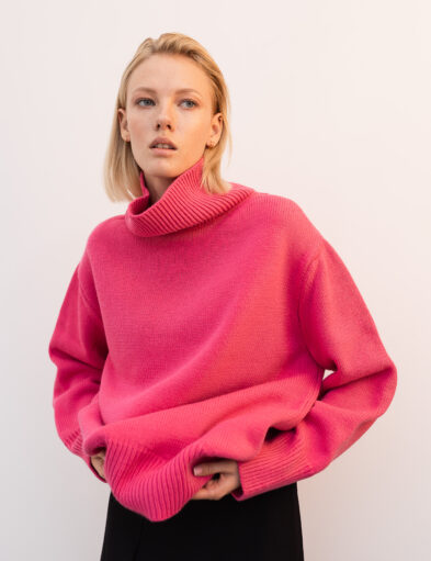 Pink  Wool Sweater by SAGE