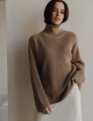 Cotton Rib-Knit Sweater