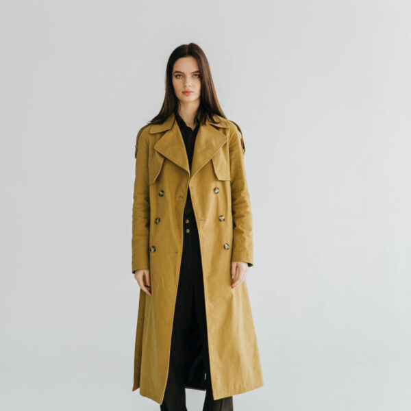Sand-Colored Trench Coat
