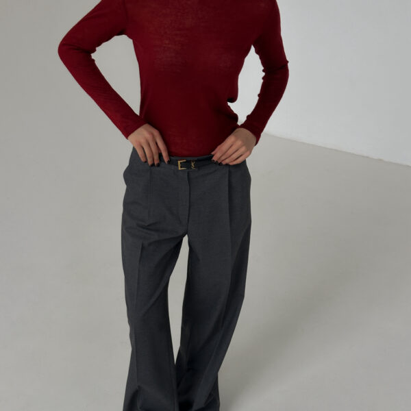 Gray pants wool