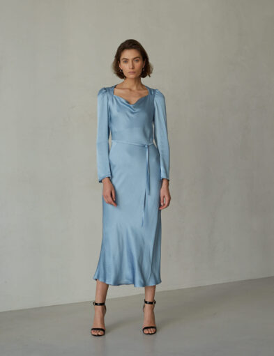 Blue Viscose Dress