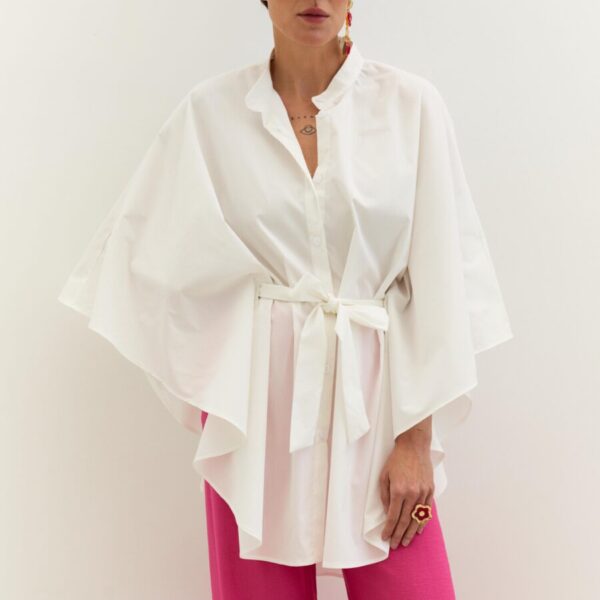 Poncho-blouse “Liana” White
