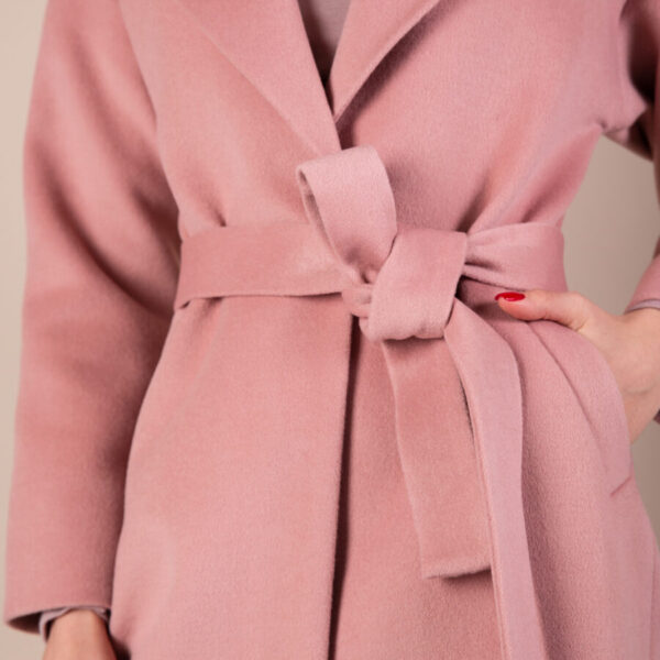 Thick Powder Wool Coat