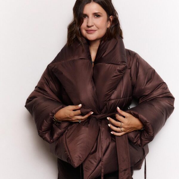 Chocolate Kimono Winter Jacket