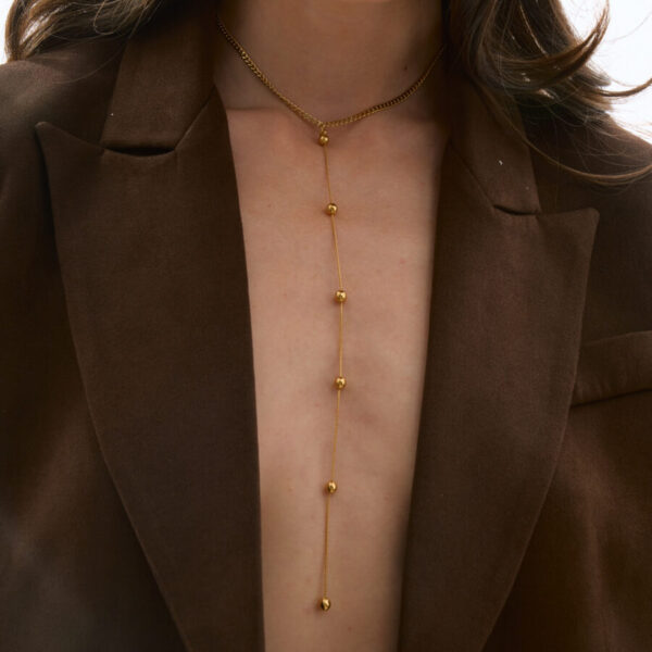 Double-Sided Gold Necklace