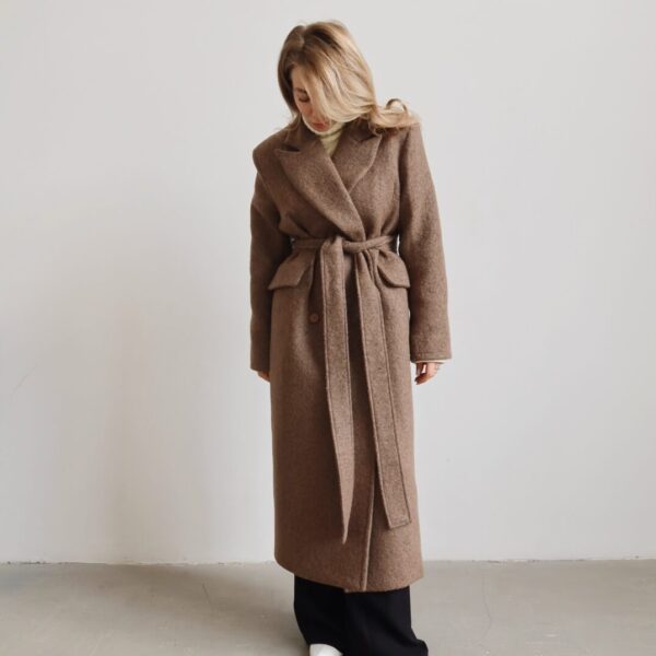 Dark Beige Wool Coat