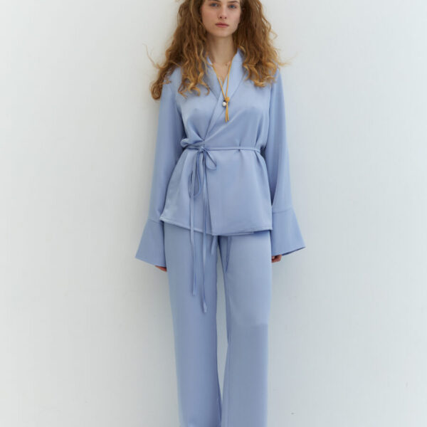 Silky Blue Trousers