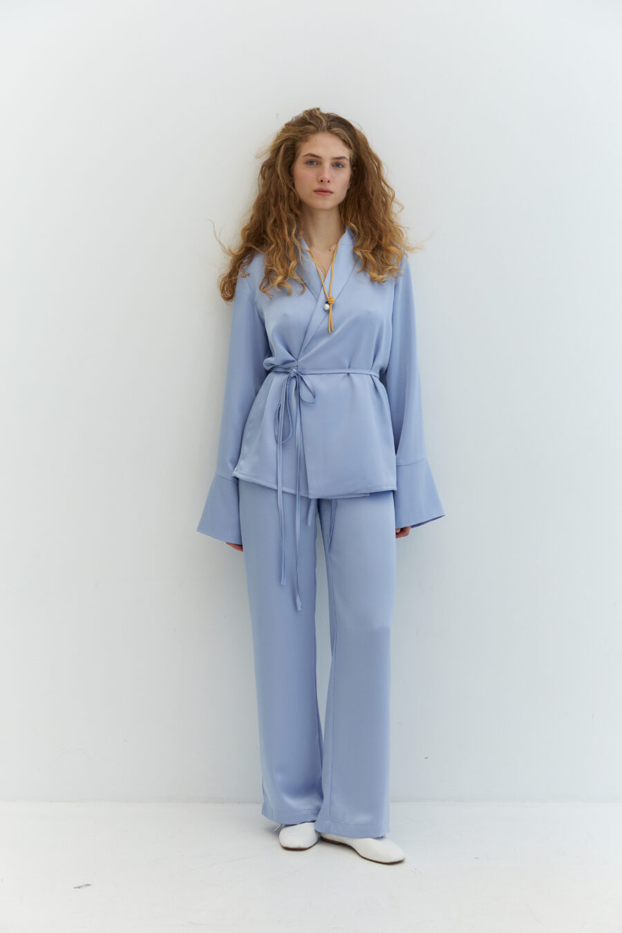Silky Blue Trousers
