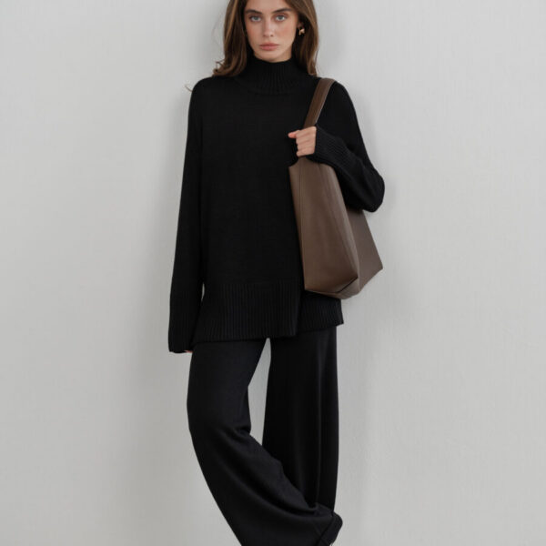 Black Merino Wool Set