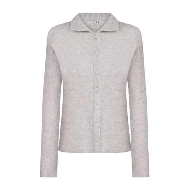 Light-Grey Knitted Cardigan