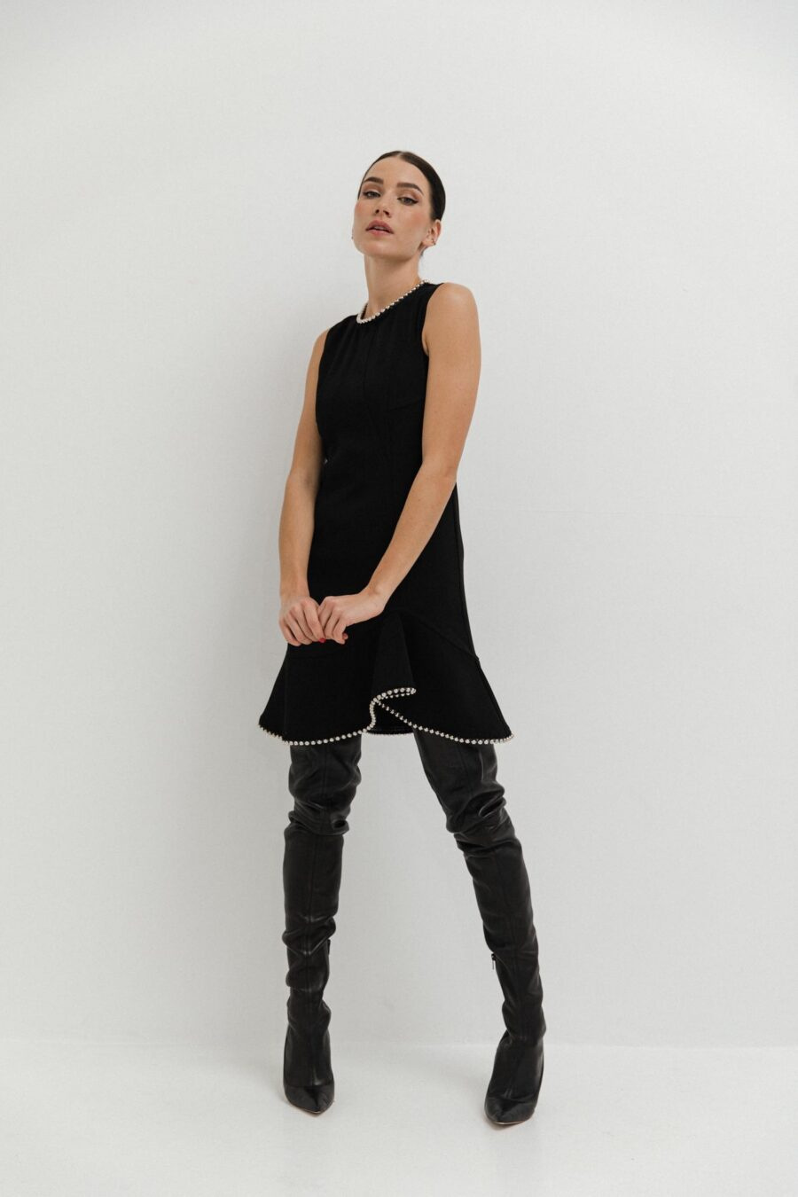 Black Dress With Beads - Image 3