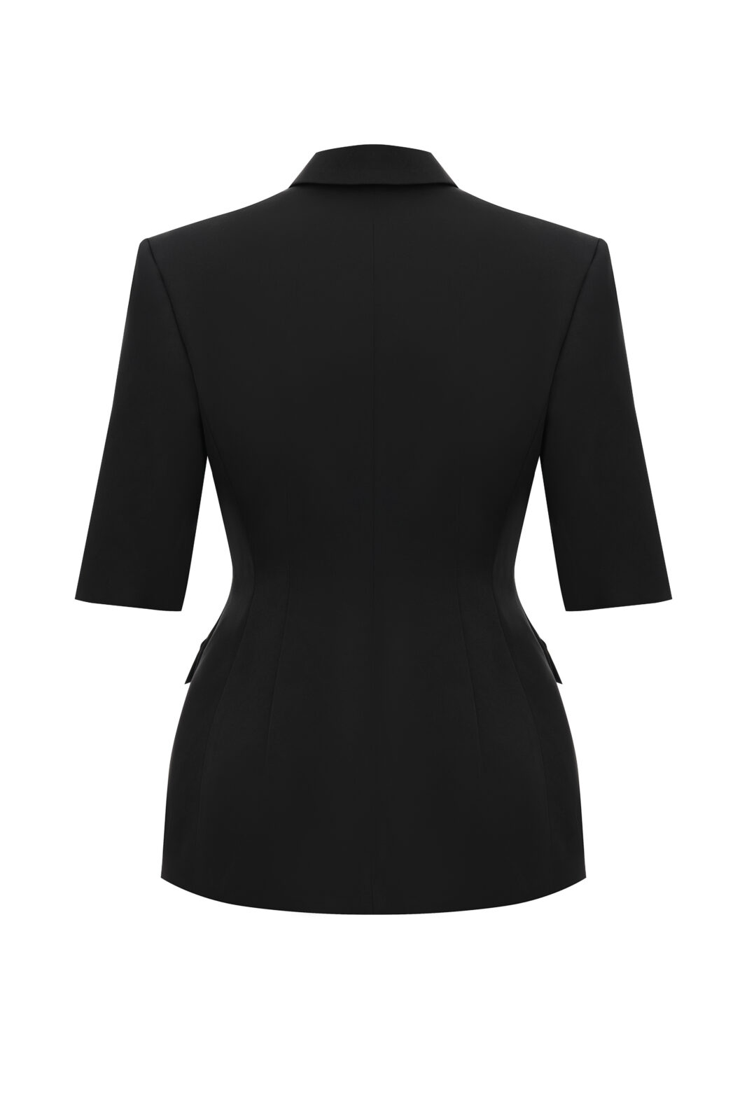 Black Jacket With Short Sleeves - Image 3