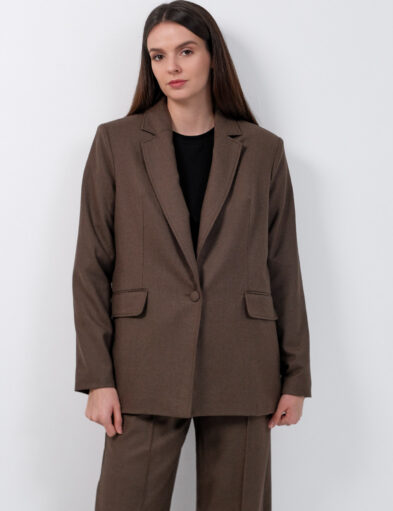 Chocolate Colored  Wool  Jacket
