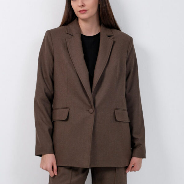 Chocolate Colored  Wool  Jacket