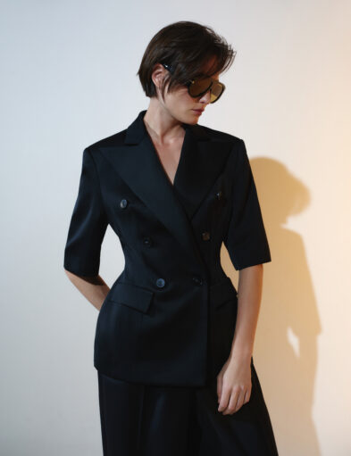 Black Jacket With Short Sleeves