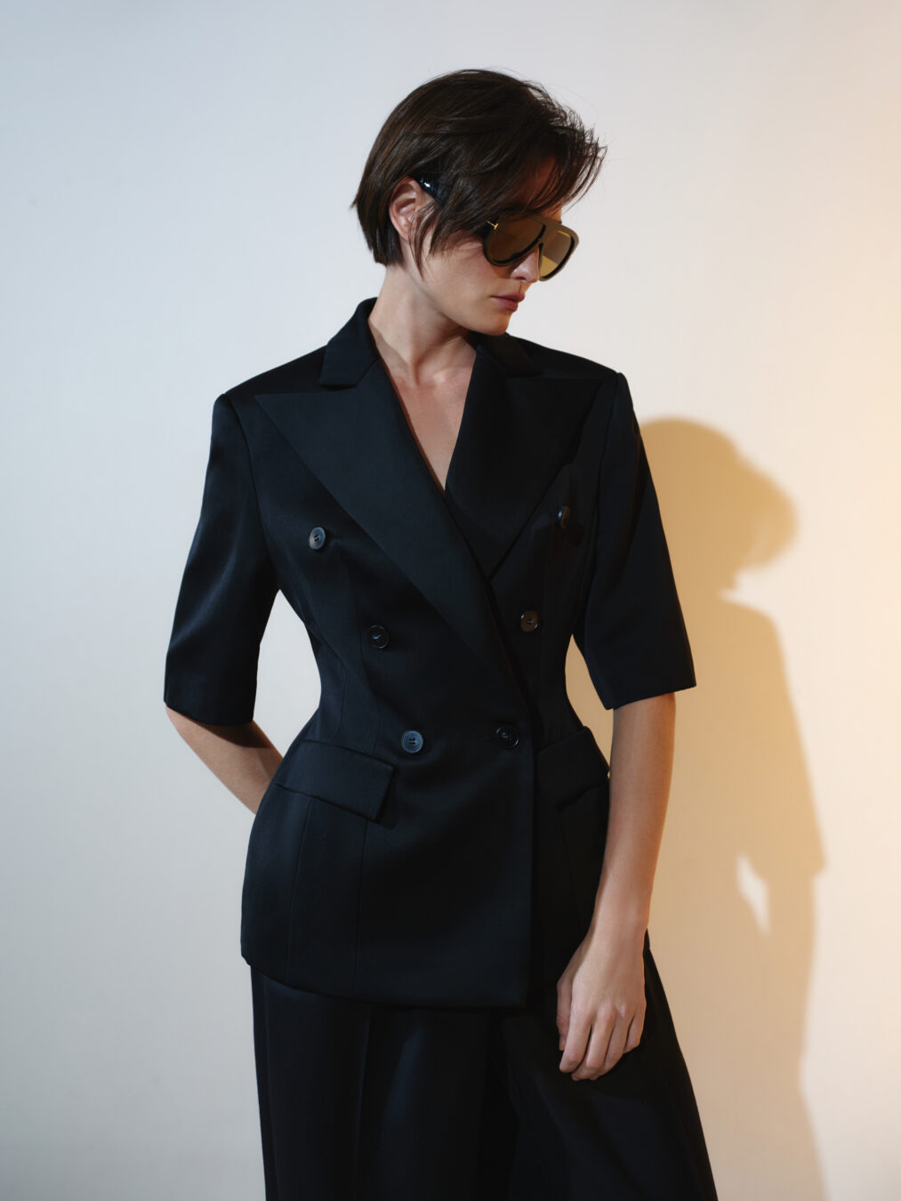 Black Jacket With Short Sleeves