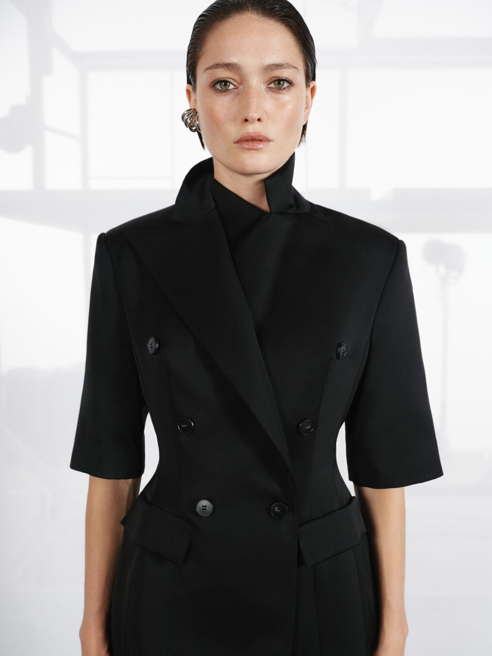 Black Jacket With Short Sleeves - Image 4