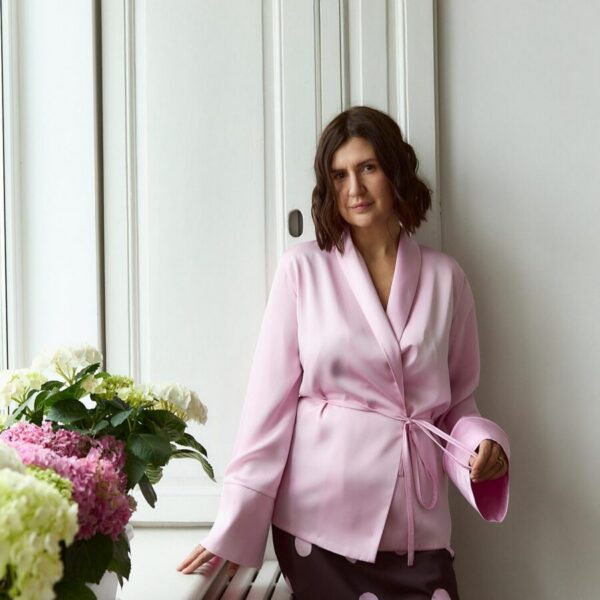 Pink Silky Kimono