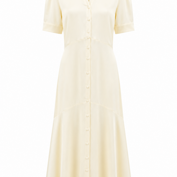 Creamy Viscose Dress