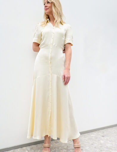 Cream Viscose Dress