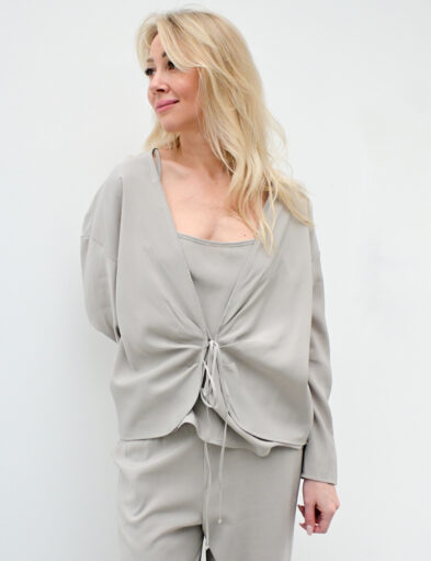 Beige Viscose Cardigan