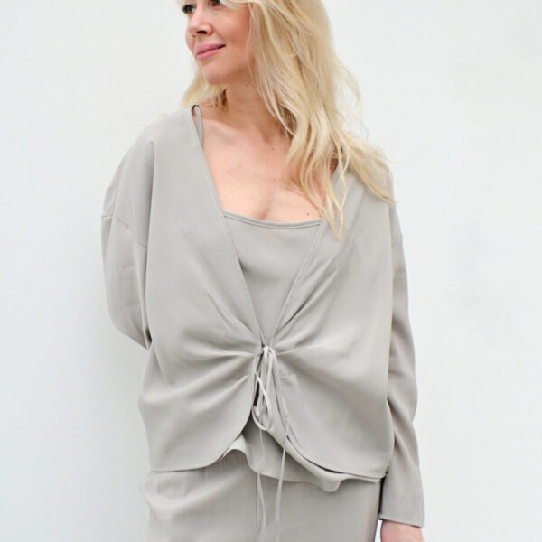 Beige Viscose Cardigan