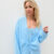 Blue Viscose Cardigan
