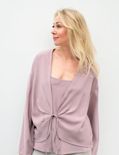 Rose Viscose Cardigan