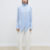 Blue Scarf-Detailed Blouce