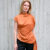 Asymmetrical Satin Terracotta Top