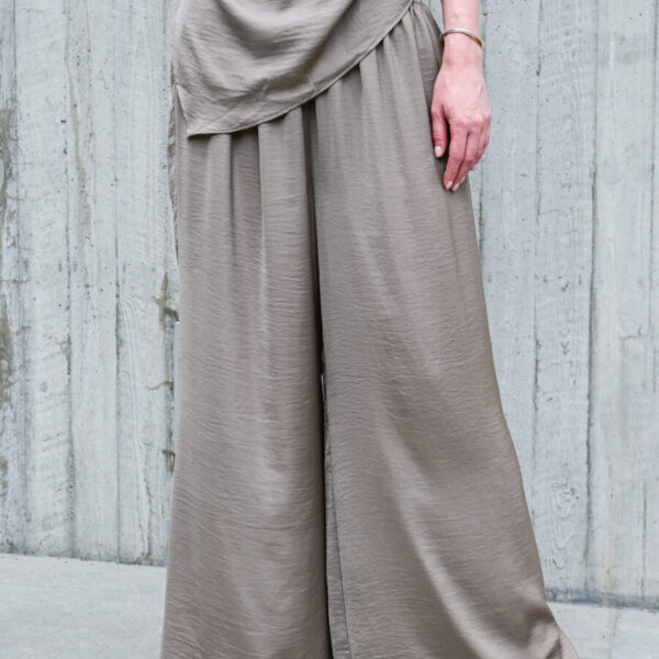 Trousers Satin Grey