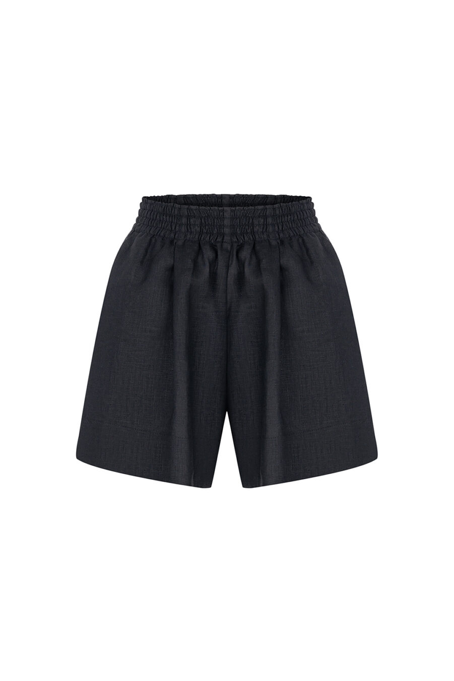 Black Linen Shirt and Shorts Set - Image 6