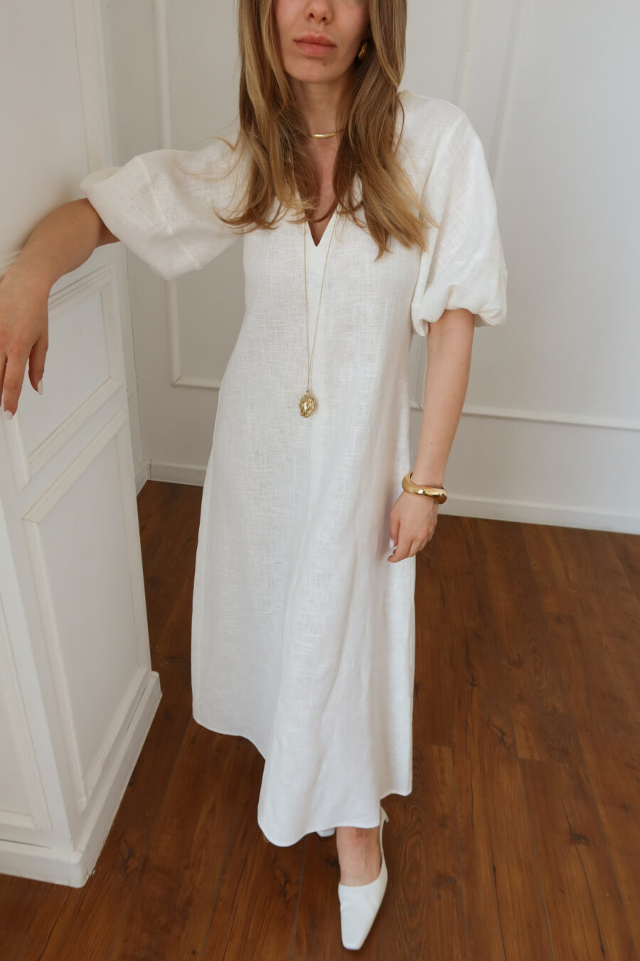 Linen Dress Maxi - Image 2