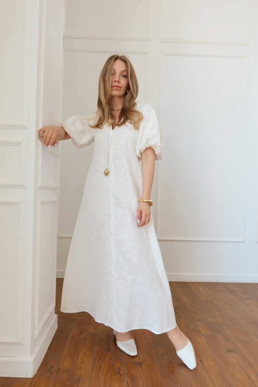 Linen Dress Maxi - Image 3