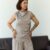 Grey Crush Satin Tank Top