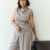 Face Crash Satin Grey Tank Top