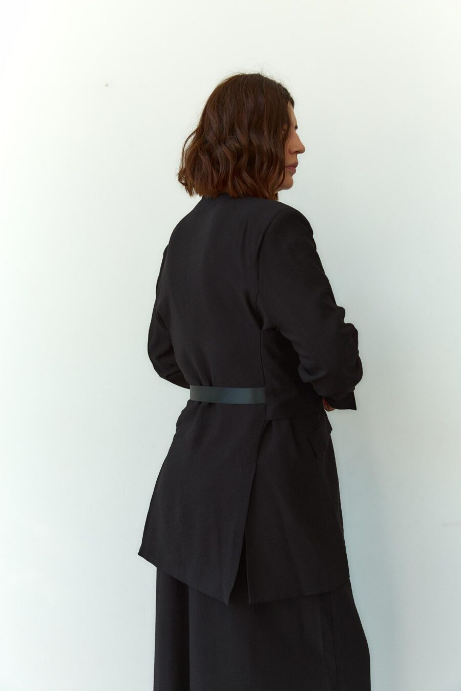 Black Crash-Linen Jacket Yana - Image 4