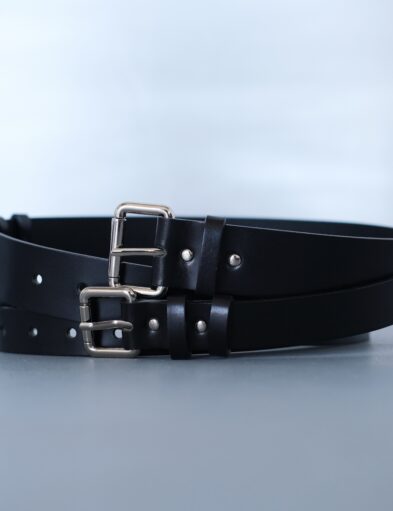 BARCELONA  Leather Black Belt