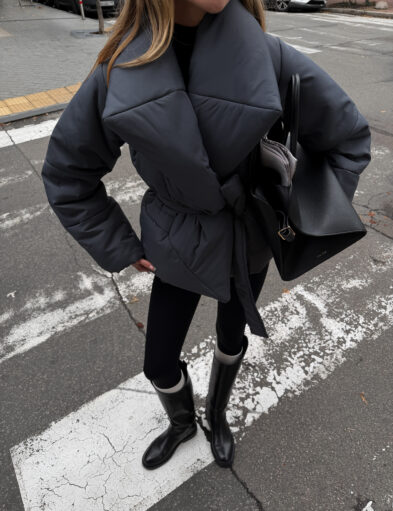 Graphite Kimono Winter Jacket