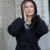 Black Wool Coat with Hood