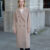Camel Double-Breasted Wool Coat