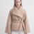 Lightweight Beige Wrap Jacket